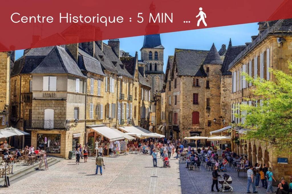 Le Vertigo Proche Centre Histo Avec 2 Parkings Sarlat-la-Canéda Eksteriør billede